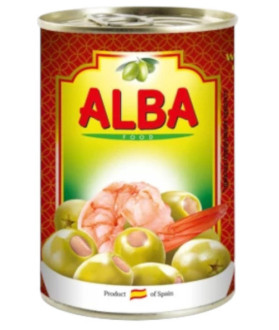Оливки з креветками 280г ALBA Food ж/б (1/12)