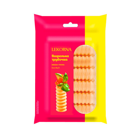 Вафельна трубочка "Lekorna" 40г шоубокс (1/14) 14шт!!!!