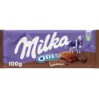 Шоколад Milka 100г Oreo Brownie (1/22)