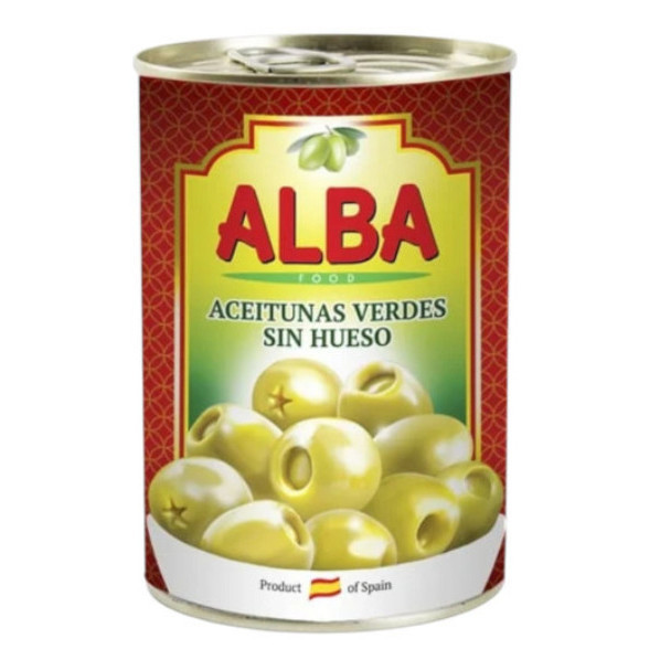 Оливки без кісточки 300мл ALBA Food ж/б (1/12)