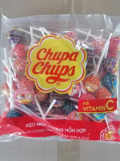 Цукерка на паличці Chupa Chups Асорті (ПАКЕТ) 11г*50шт