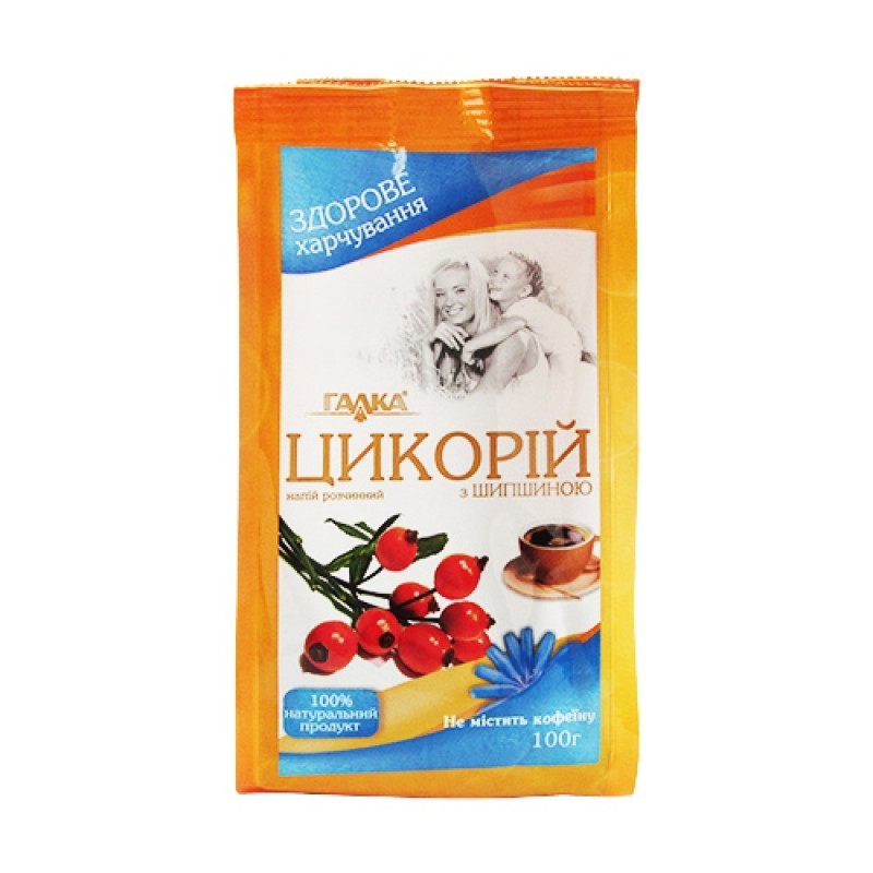 Напій ТМ Верховина Галка Цикорій розч. з шипшиною 100г м/у (1/20 або 24)