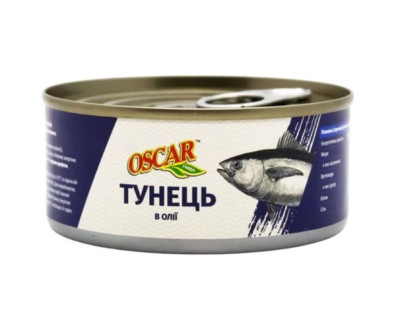 Тунець цілий в олії "Oscar food" 140г (1/24)