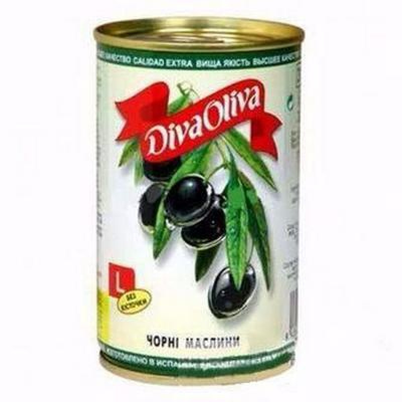 Маслини без кісточки 300г DIVA OLIVA (1/12) 
