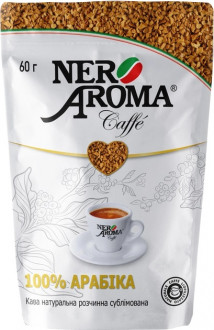 Кава &quot;Nero Aroma&quot; 100% Арабіка 60г розчинна м/у (1/12)