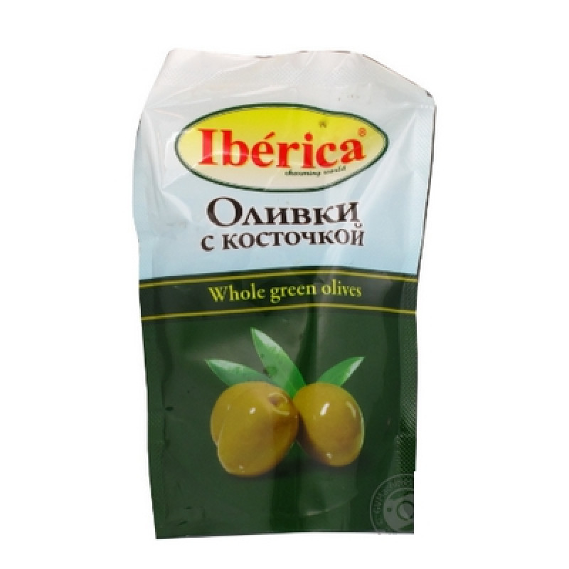 Оливки зелені без кісточки 170г Iberika М/У (1/24 або 12)