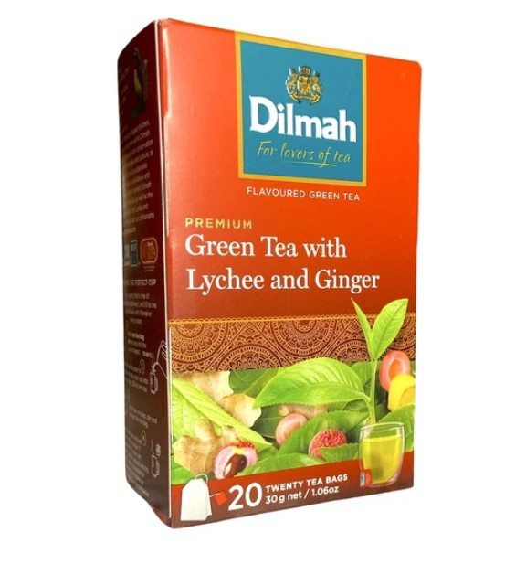 Чай "Dilmah" 20п*1,5г Зелений Імбир та Лічі з/я (1/12)