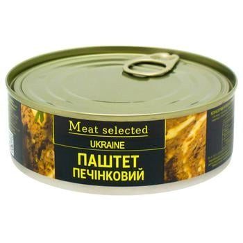 Паштет Meat Selected 240г Печінковий Класичний (свинина) ж/б ключ (1/27)