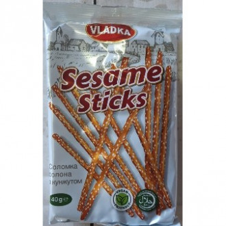 Соломка 40г Солона з кунжутом Sesame Sticks м/у Vladka (1/50)