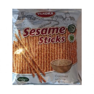 Соломка 200г СОЛОНА з КУНЖУТОМ Sesame Sticks м/у Vladka (1/16)