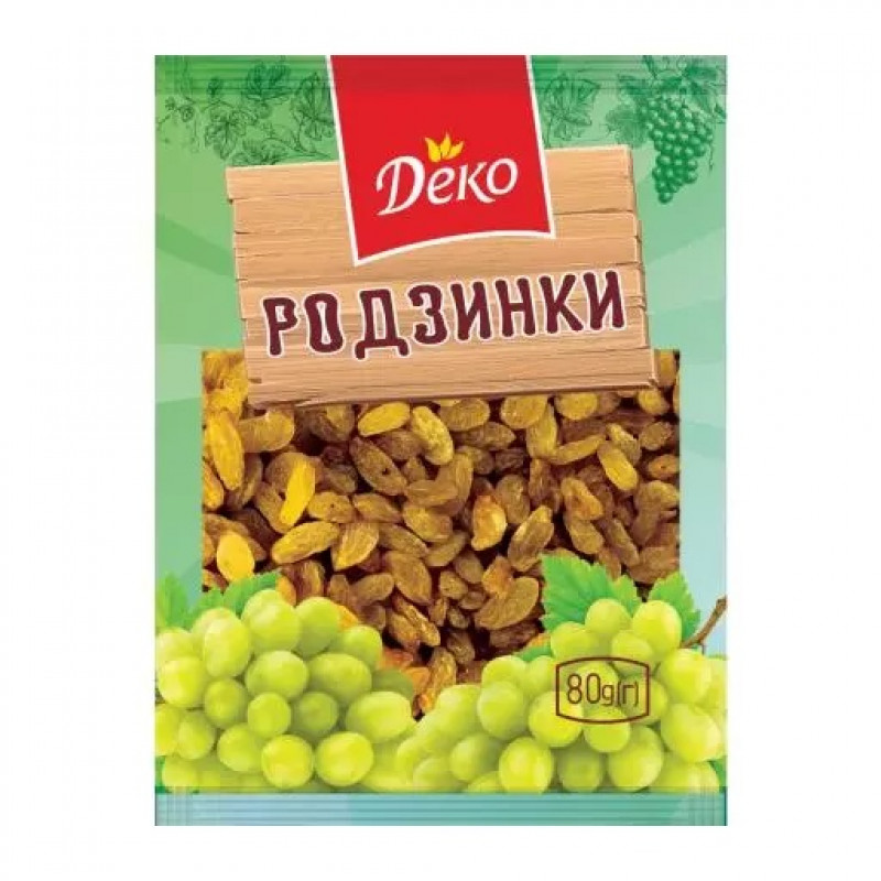 Ізюм світлий 80г &quot;Деко&quot; (1/60)