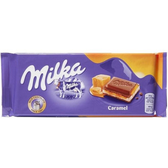 Шоколад Milka 100г Caramel з карамеллю (1/18)