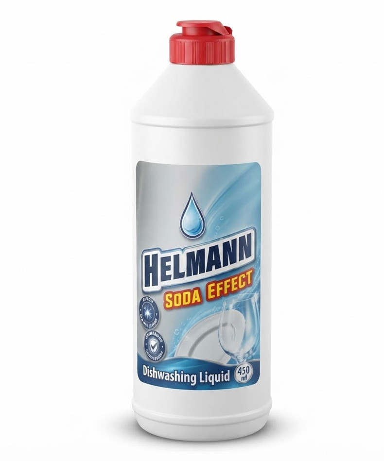 Гель д/миття посуду Soda Effect 450мл Helmann пляшка (1/20) 