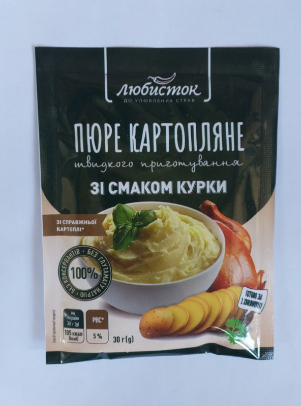 Пюре картопляне зі смаком курки ШП &quot;Любисток&quot; 30г (1/15)