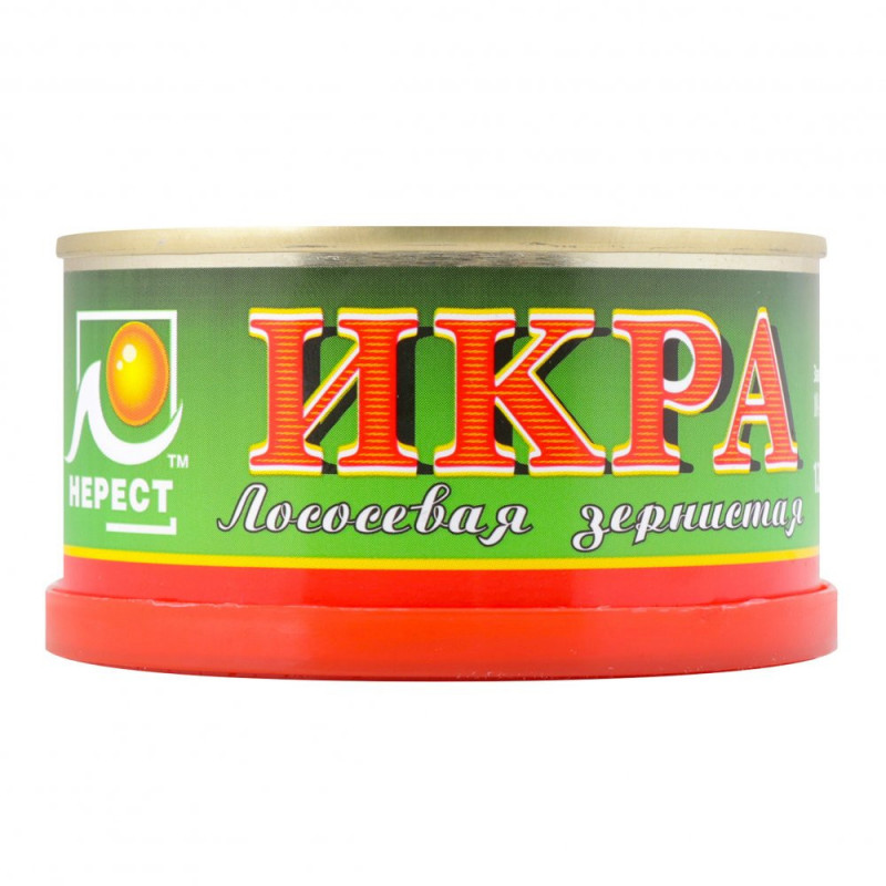 Ікра лососева червона  НЕРЕСТ 100г перший сорт ж/б (1/12)
