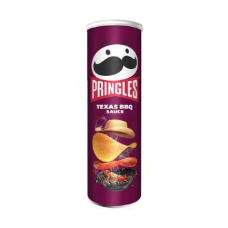 Чипси Pringles 165г Texas BBQ Sauce зі см. соусу Барбекю по-техаськи тубус (1/19)