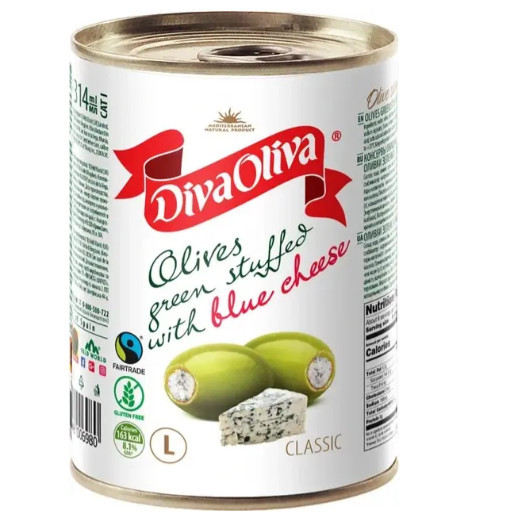 Оливки з блакитним сиром 300г DIVA OLIVA (1/12)