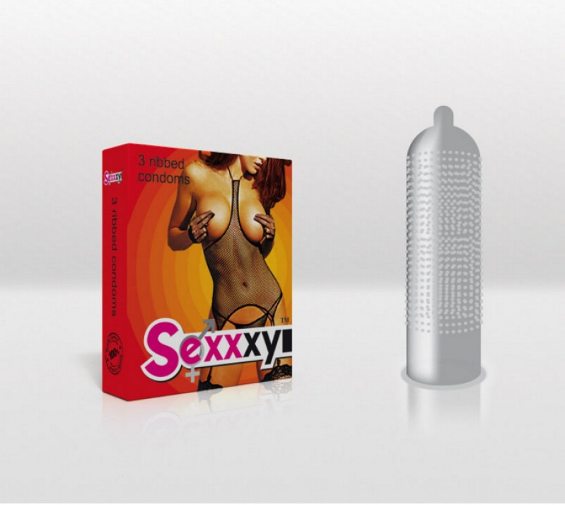 Презервативи SEXXXY ребристі 3 шт (1/21)