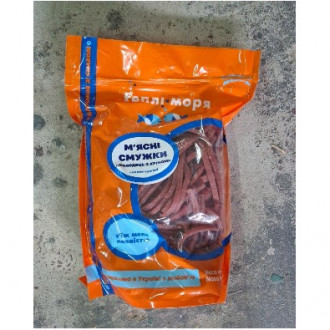 М'ясні смужки Холодець з хріном солоно-сушені Теплі моря 1кг (зіп)