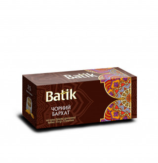 Чай &quot;Batik&quot; 25ф/п*2г Чорний Бархат з/я (1/36) ЗНИЖКА 10%