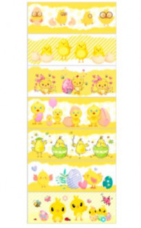 Термозбіжна ПВХ рукав-етикетка "Яскраві курчата" (1*100)***