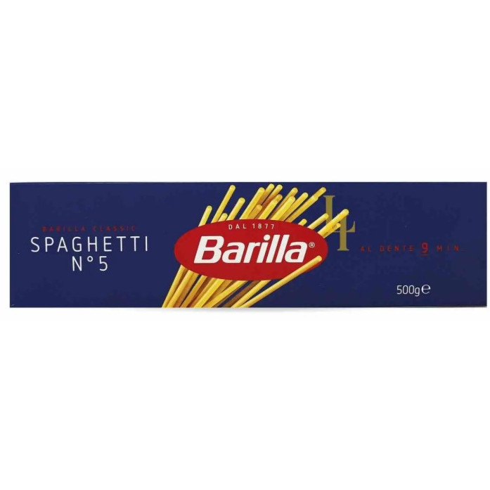 Макарони 500г Barilla Spaghetti №5 (Спагетті) (1/24)