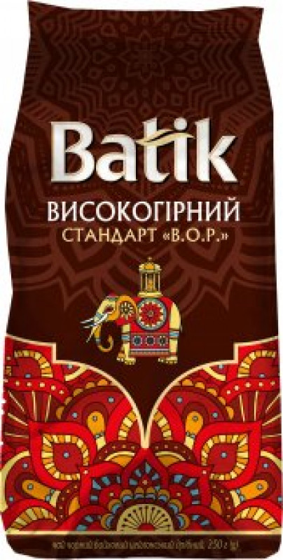 Чай &quot;Batik&quot; 250г Чорний дрібний ВОР м/у (1/8 або 18)