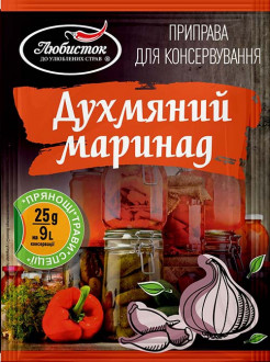 Суміш для консервації&quot;Маринад духмяний&quot;Любисток 25г (1*10/80 або 20)