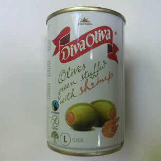 Оливки з креветкою 300г DIVA OLIVA (1/12) 