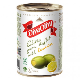 Оливки з лимоном 300г DIVA OLIVA (1/12) 