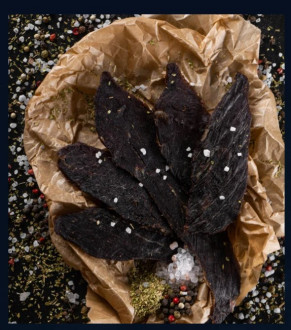 М'ясо яловичини в'ялене Бастурма Карпатська Теплі моря 1кг (зіп)