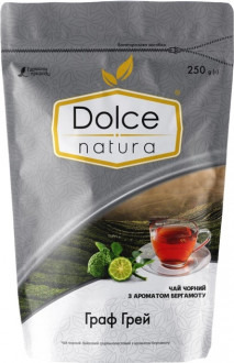 Чай &quot;Dolce Natura&quot; 250г Чорний з бергамотом Граф Грей (1/6)